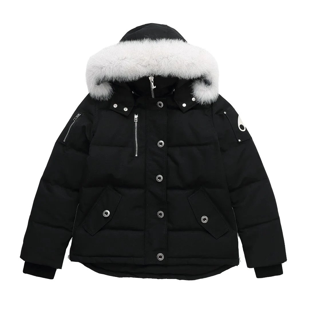 Moose Knuckles Moose Knuckles Black Fox Fur Trim Parka Black