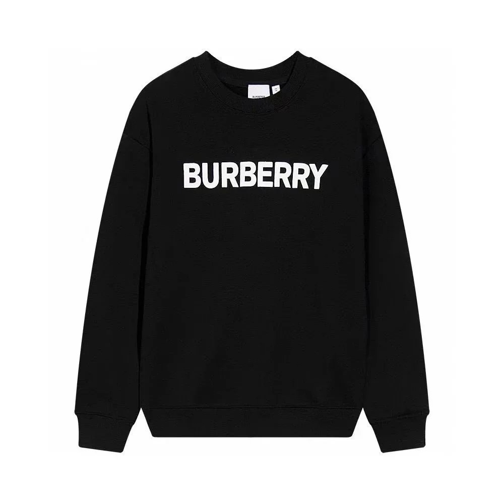 Burberry Graphic Print Black White Crewneck Sweatshirt