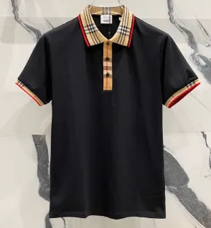 Burberry Classic Check Trim Polo Black - 1