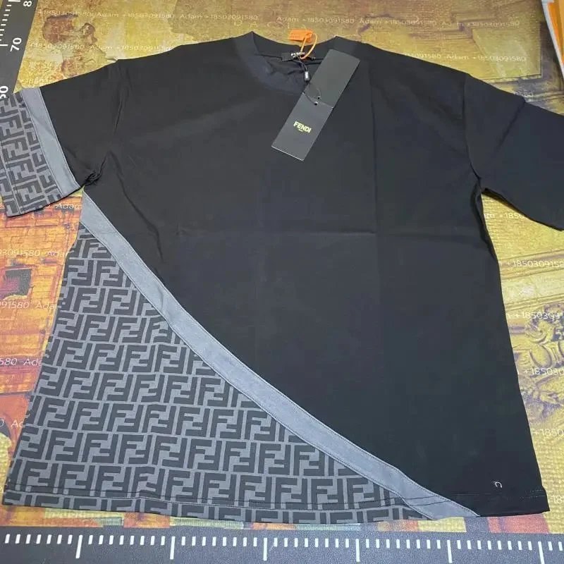 Fendi Ff Logo Asymmetrical T-Shirt