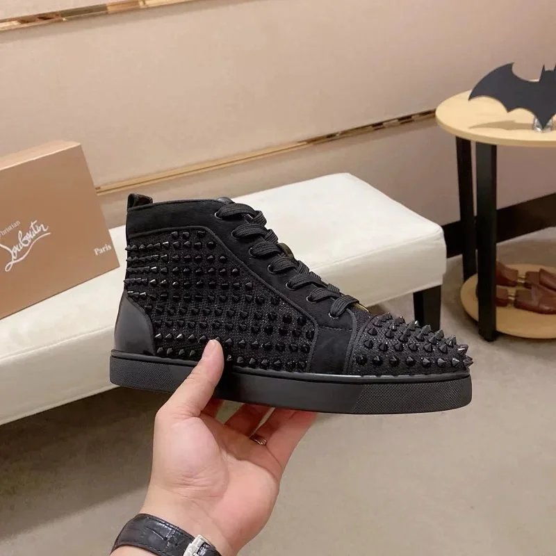 Christian Louboutin Christian Louboutin Spike High Top Sneakers Black