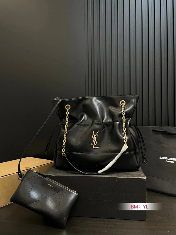 Saint Laurent Loulou Chain Bag Black Quilted Leather Shoulder Bag product listing in Litbuy spreadsheet finds