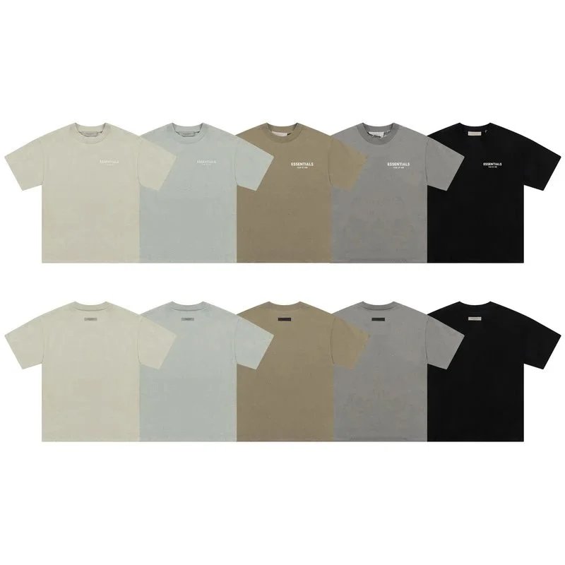 Essentials FG 1977 Black Beige Gray Olive Yellow Coral Casual T-Shirt