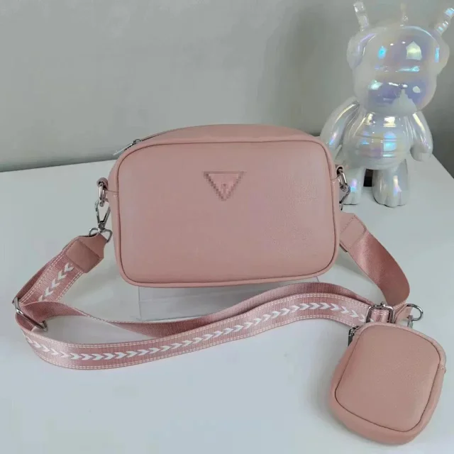 Unbranded Crossbody Bags Bag with Detachable Pouch and Chevron Strap product detail image 4
