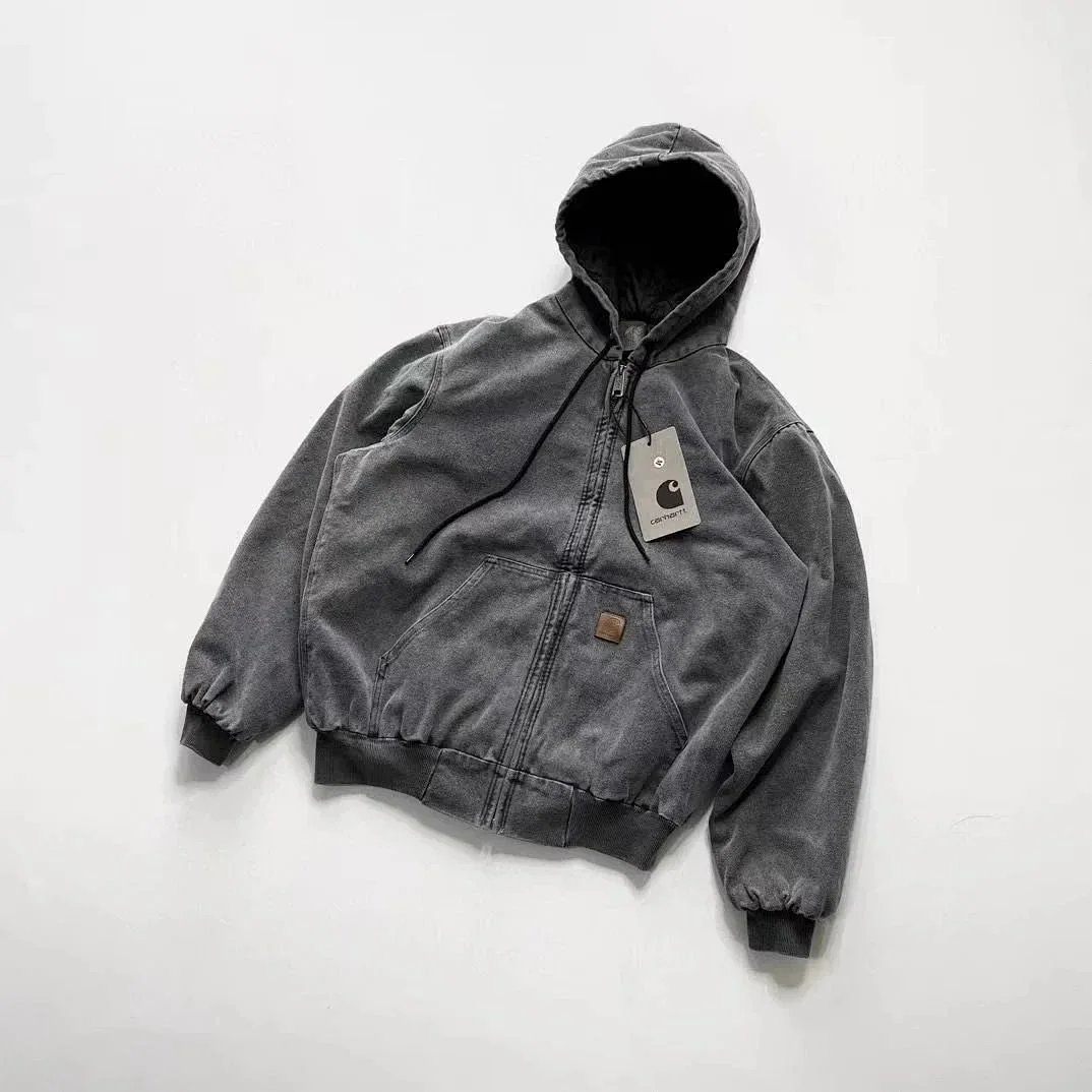 Carhartt Work In Progress Carhartt WIP Active Jacket Olive Green Hooded Workwear Jacket Ou... product detail 5 in Litbuy spreadsheet finds