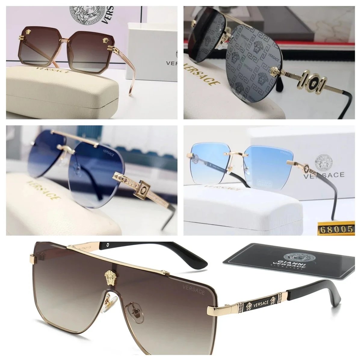 Versace Medusa & Greca Pattern Sunglasses [25 styles]