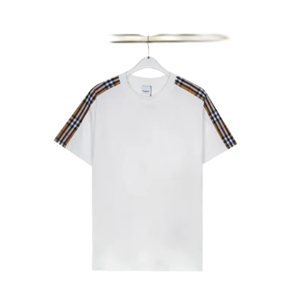 Burberry Vintage Check Sleeve T-Shirt White - 1