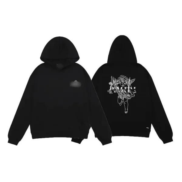 Amiri Angelic Hoodie Black Hoodie - 1