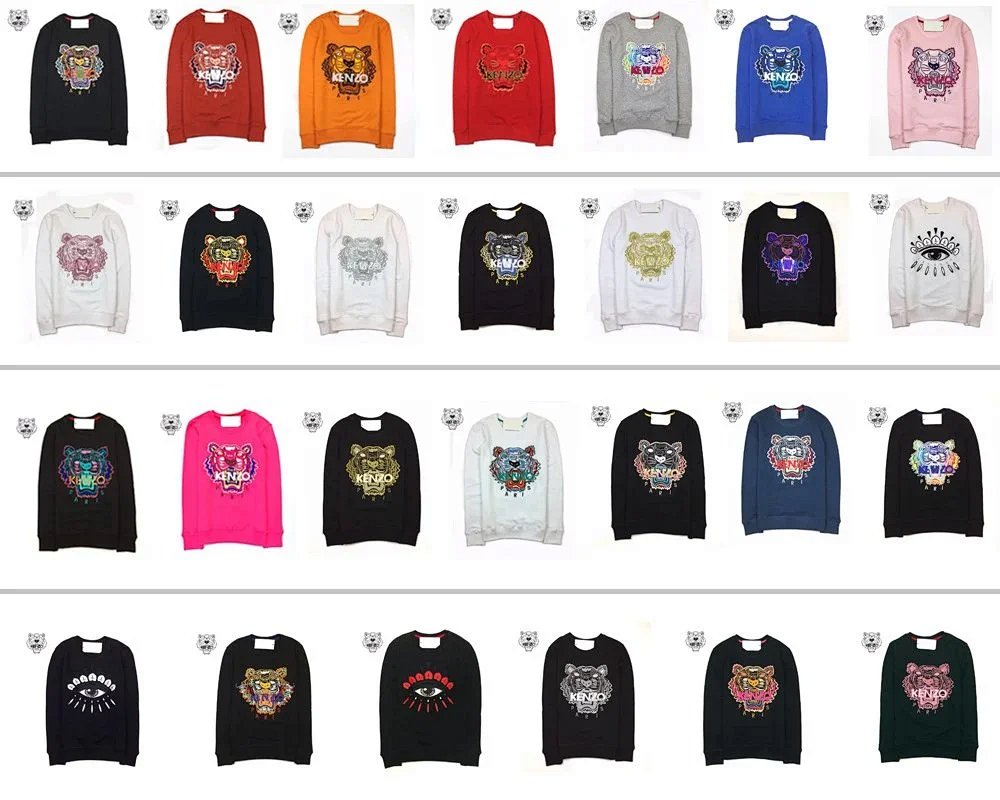 Kenzo Tiger Embroidered Pink Hoodie product detail 2 in Litbuy spreadsheet finds