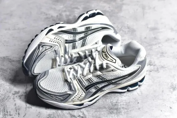 Asics Gel-Kayano 14 Silver Mesh Running Shoes - 10