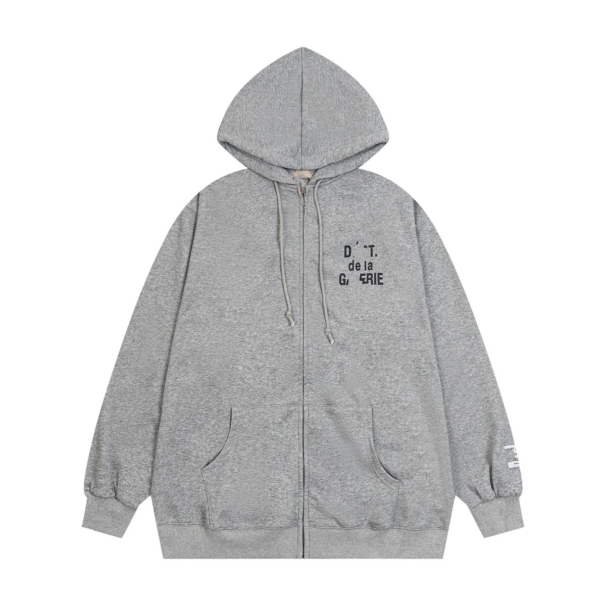 Gallery Dept. Boxing Gloves Graphic Zip-Up Hoodie Gray product detail 2 in Litbuy spreadsheet finds