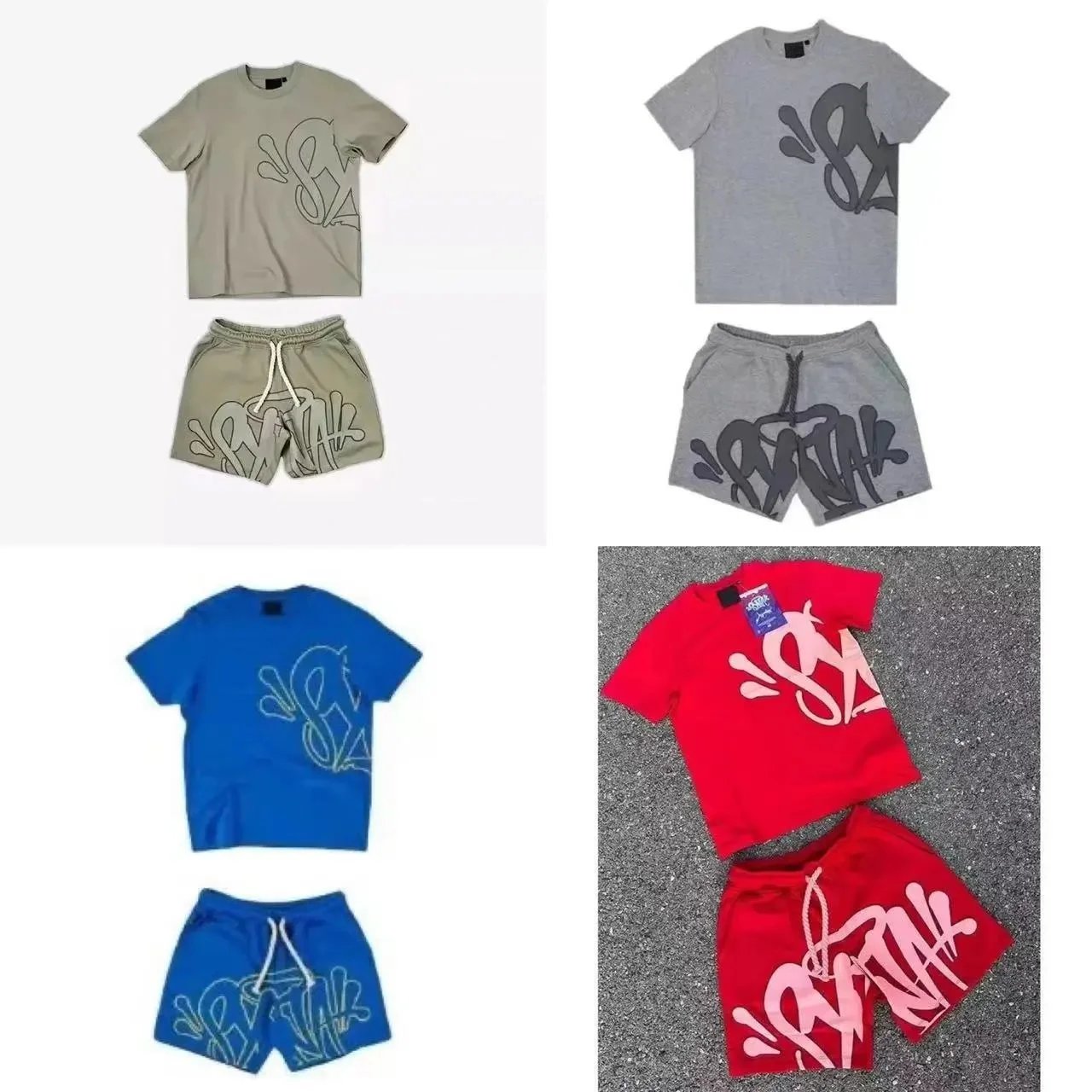 Bape STA Graffiti T-Shirt/Shorts Set - 000739
