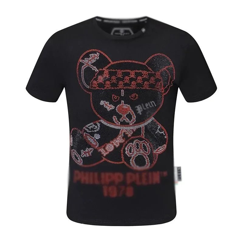 Philipp Plein Philipp Plein Bear Logo T-Shirt in Black Black