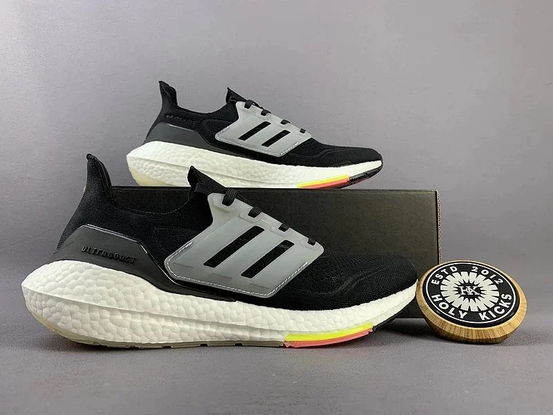 Adidas Ultra Boost Black Primeknit Running Sneakers
