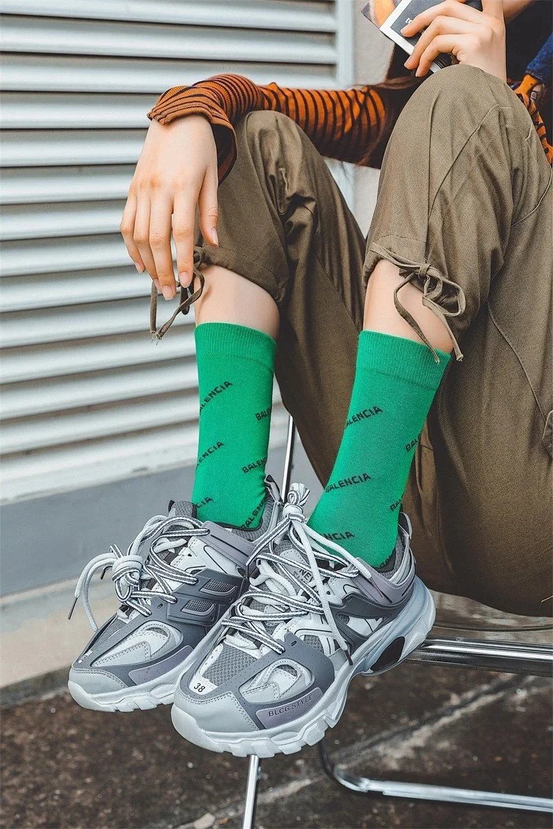Balenciaga Logo Print White Socks product detail 10 in Litbuy spreadsheet finds