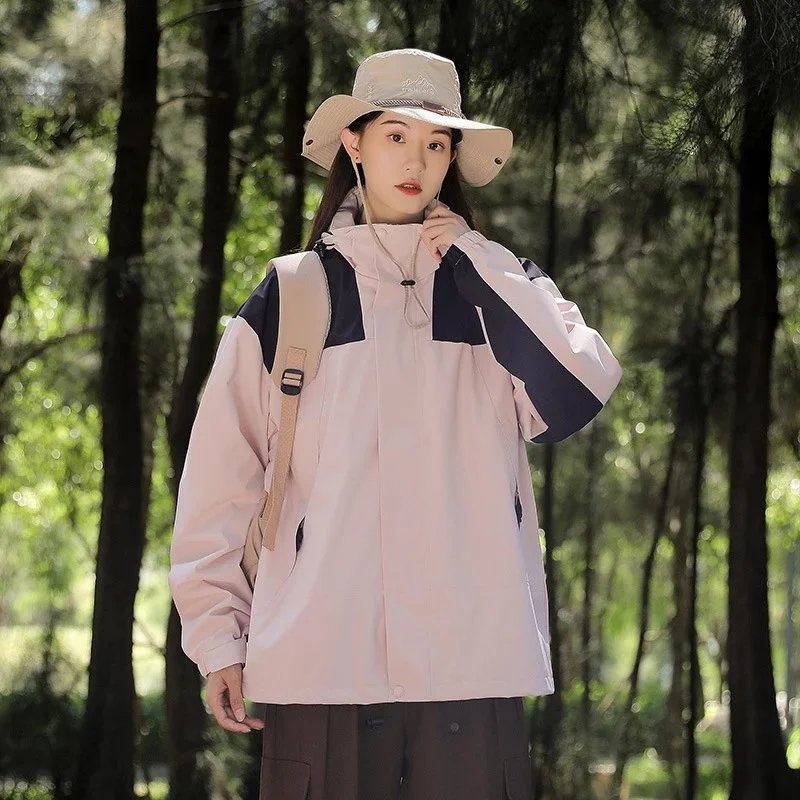 Outdoor Windbreaker Jacket Black Casual
