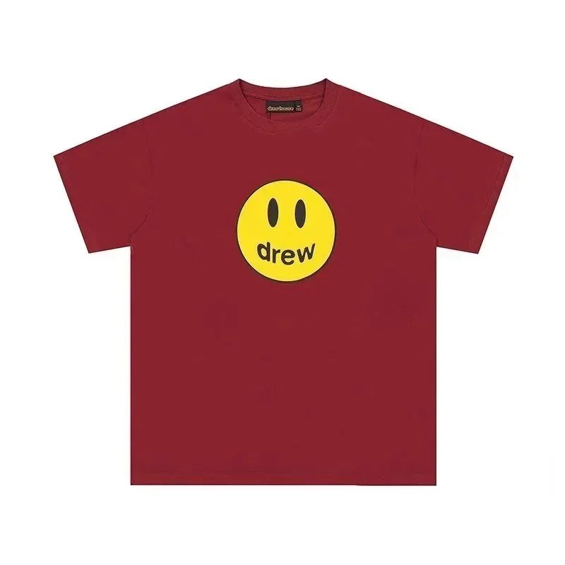 Drew House Drew House Smiley Face T-Shirt in Wine Red Red