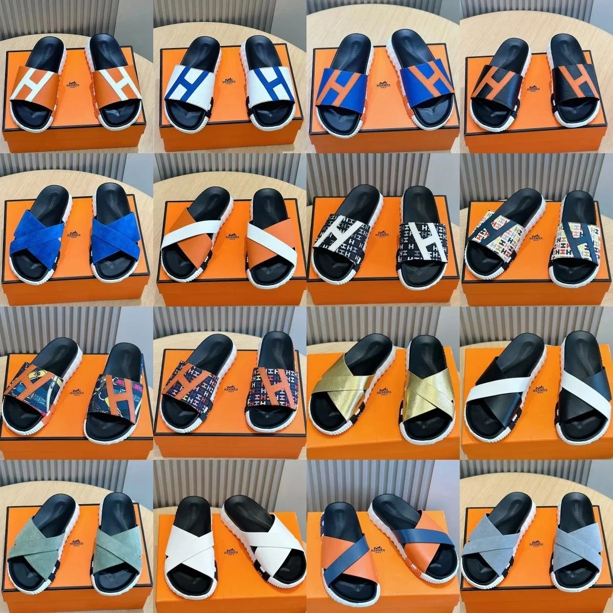 Hermes Oran Slippers