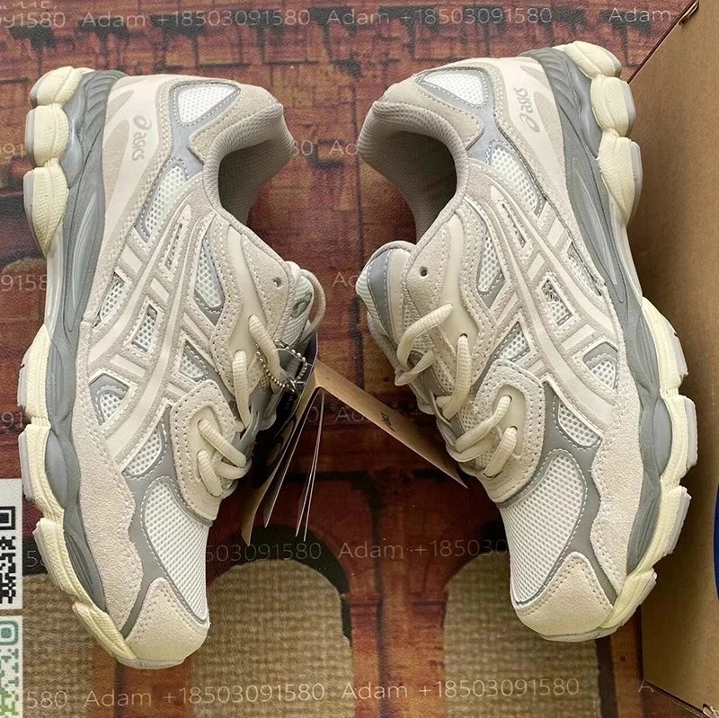 Asics Gel-Kayano 14 White Gray Running Shoes
