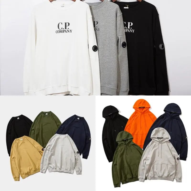 C.P. Company Navy Hoodie with Lens Patch - 3