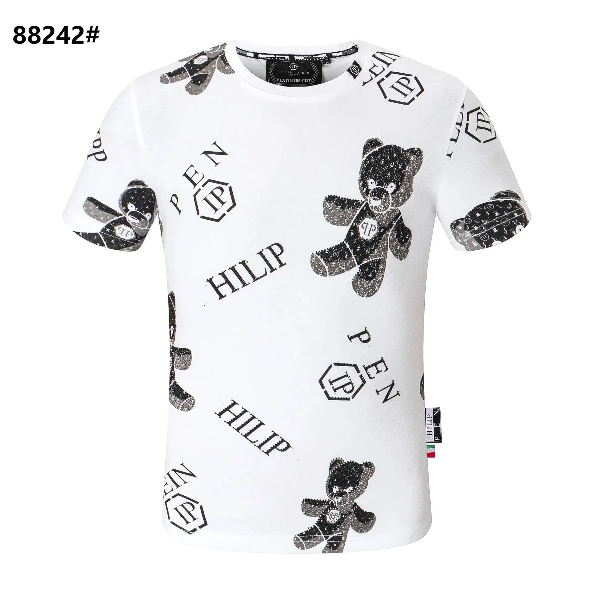 Philipp Plein Philipp Plein Bear Print T-Shirt, White White