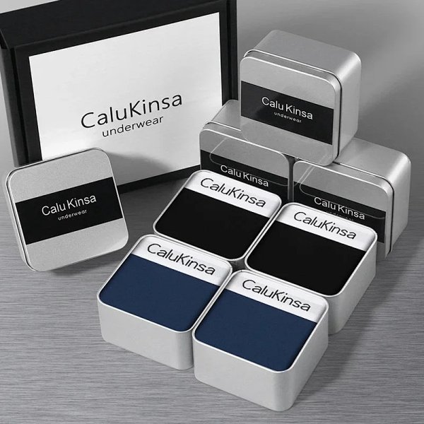 Design CaluKinsa Boxed Underwear Set Navy and Black Underwear product listing in Litbuy spreadsheet finds