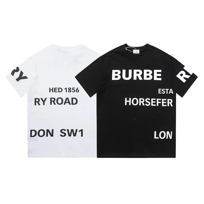 Burberry Graphic Print Black Casual T Shirt