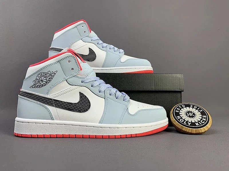 Air Jordan 1 Mid University Blue Yellow White Sneakers Basketball Shoes product detail 2 in Litbuy spreadsheet finds