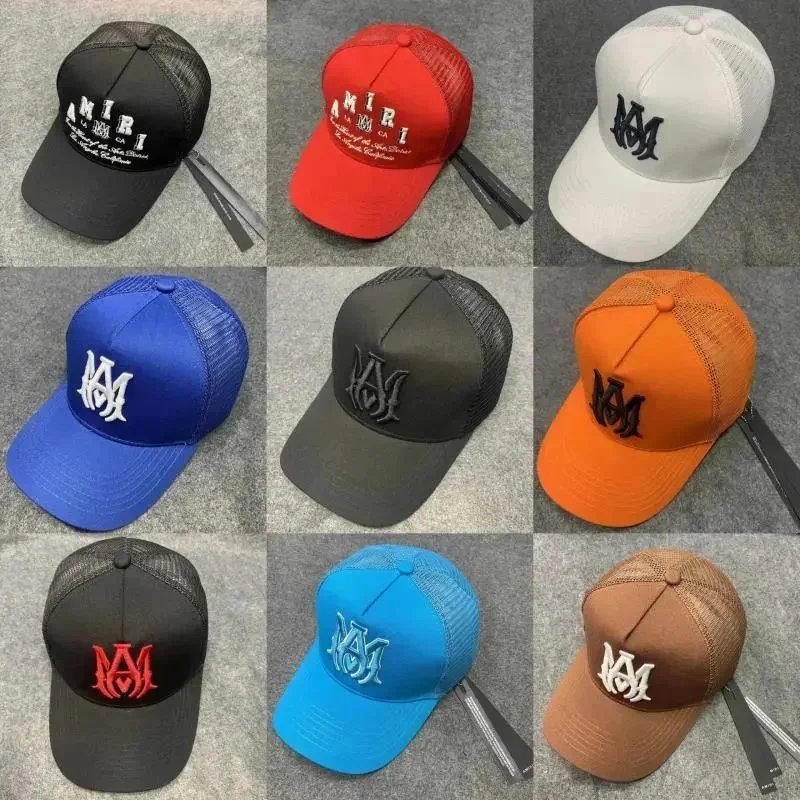 AMIRI Logo Embroidered Trucker Cap