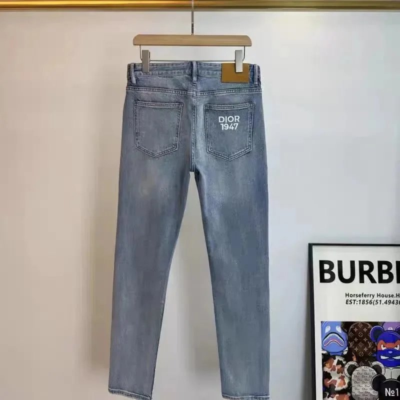 Dior 1947 Light Blue Slim Fit Jeans Blue