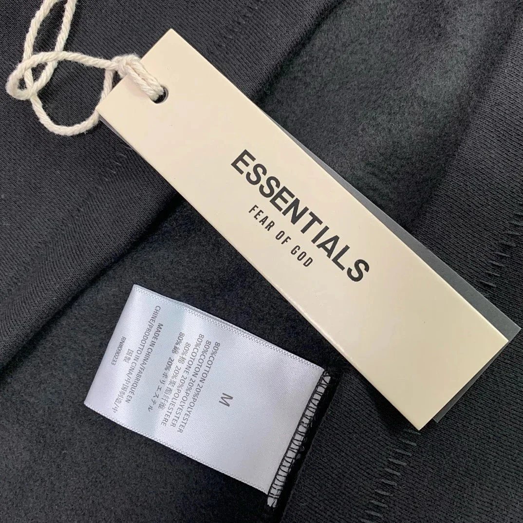 Fear of God Essentials Logo Crewneck Black Hoodie product detail 11 in Litbuy spreadsheet finds