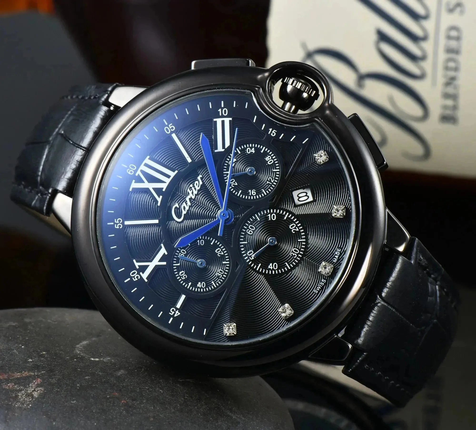 Cartier Blue Dial Ch
