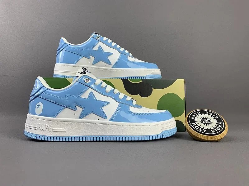A Bathing Ape Bapesta Black Camo Star Low Top Sneakers