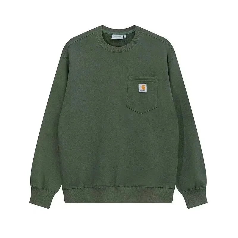 Carhartt Script Logo Crewneck Sweatshirt White Orange Beige Cream Red Black Light Blue