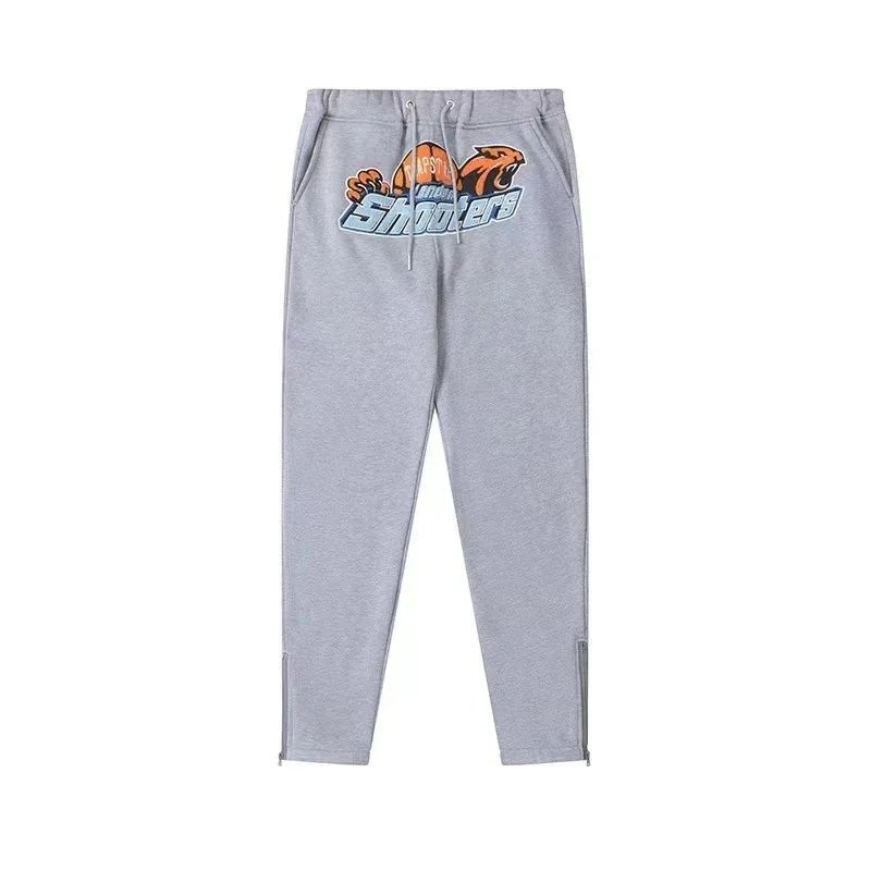 Black Graphic Print Tiger Basketball Sweatpants