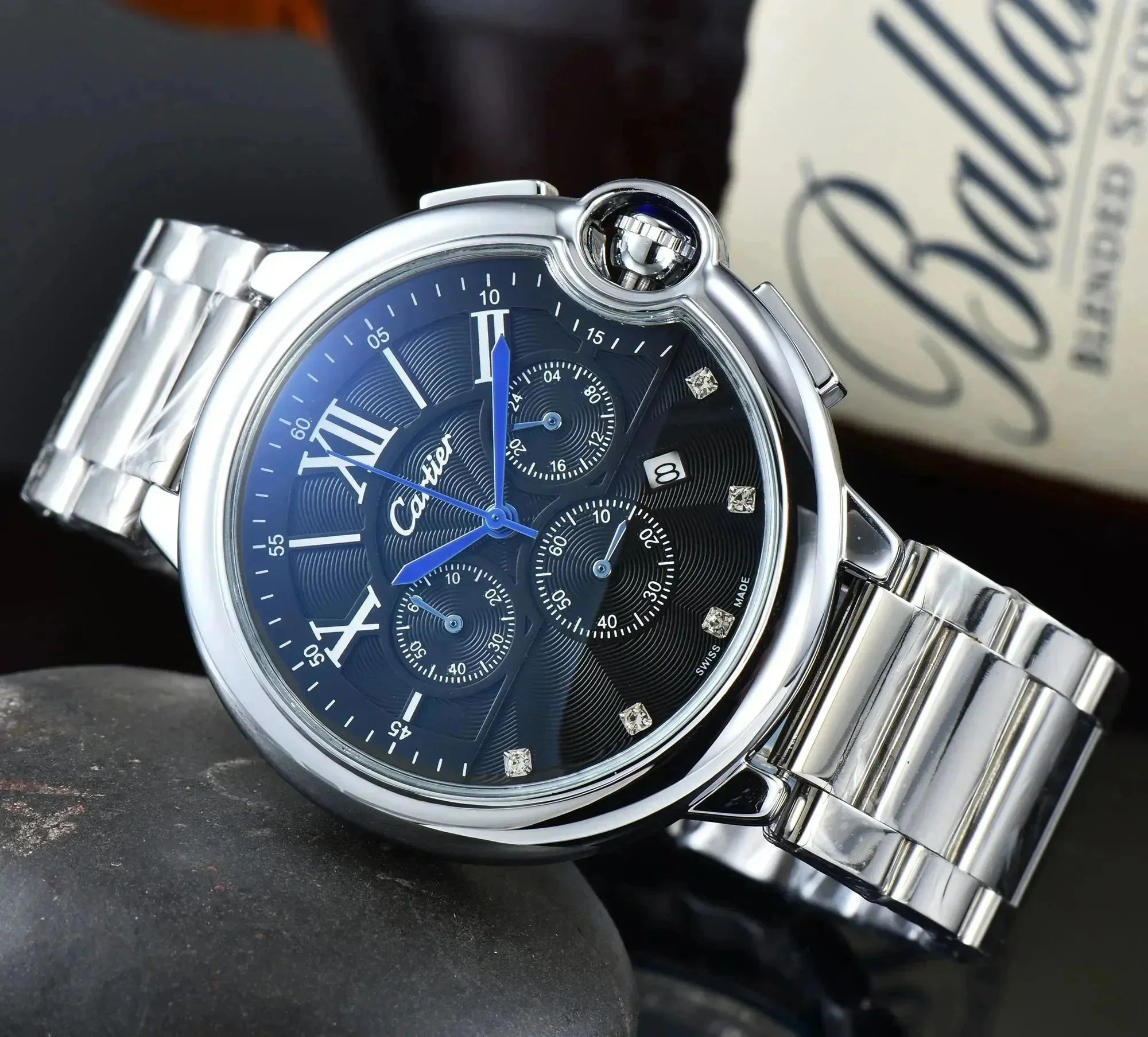 Cartier Blue Dial Ch