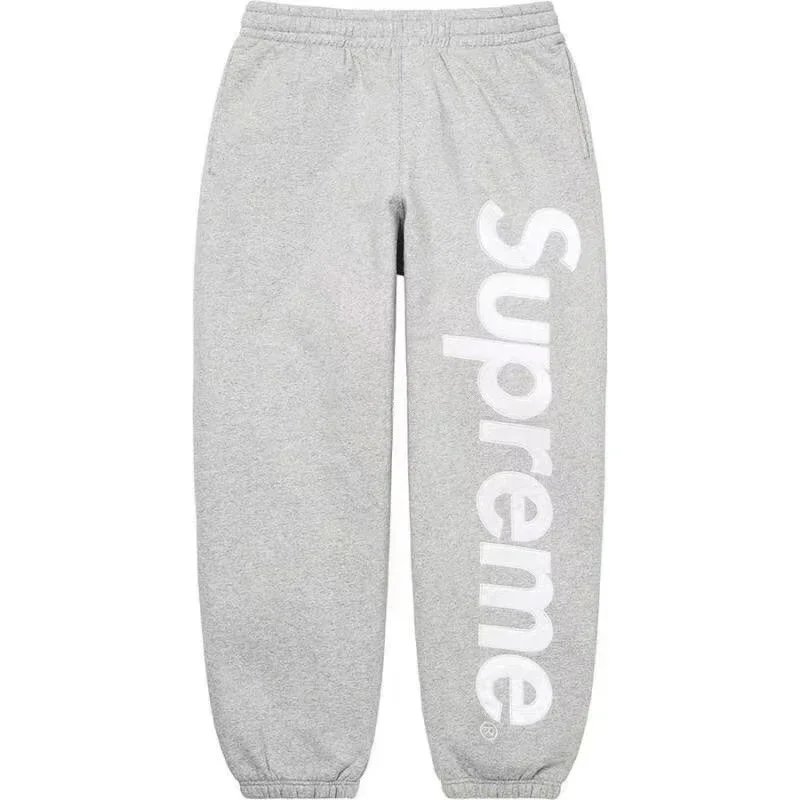 Supreme Box Logo Red Gray Hooded Sweatshirt