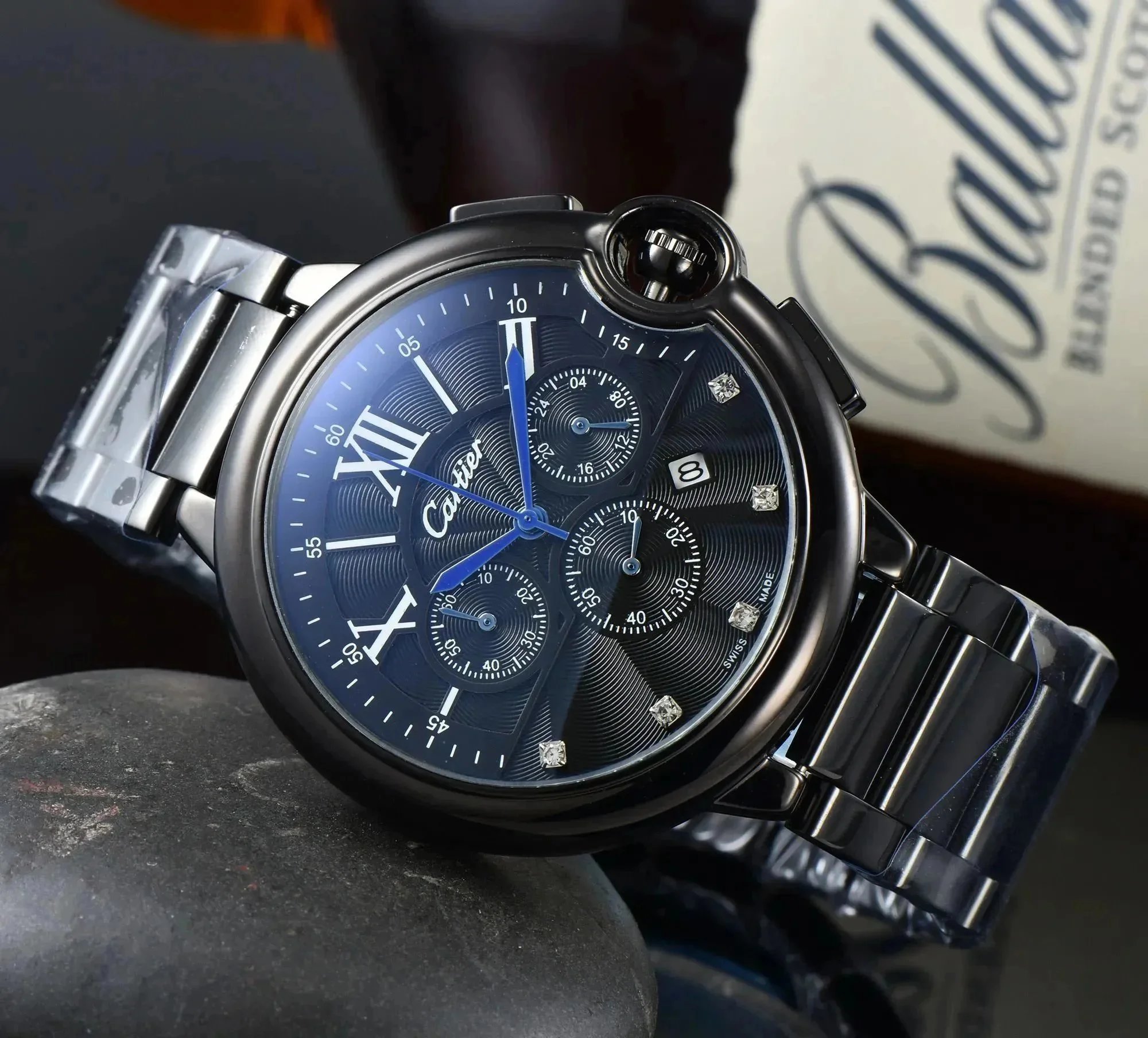 Cartier Blue Dial Ch