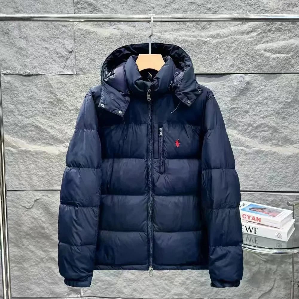 Polo Ralph Lauren Down Jackets PH03 Hooded Puffer Jacket — RL03 Navy Blue