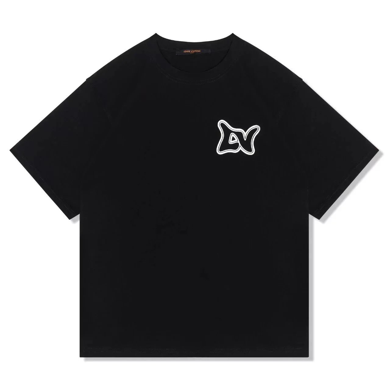 Louis Vuitton Monogram Blue Floral Black Casual T-Shirt