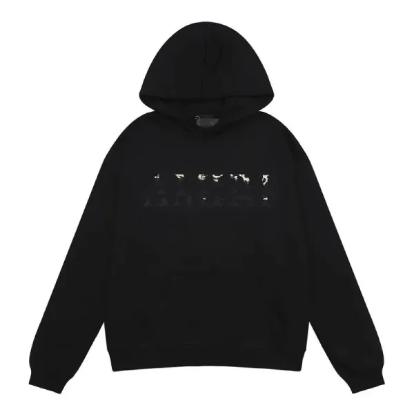 Balenciaga Logo Print Black Hoodie - 1
