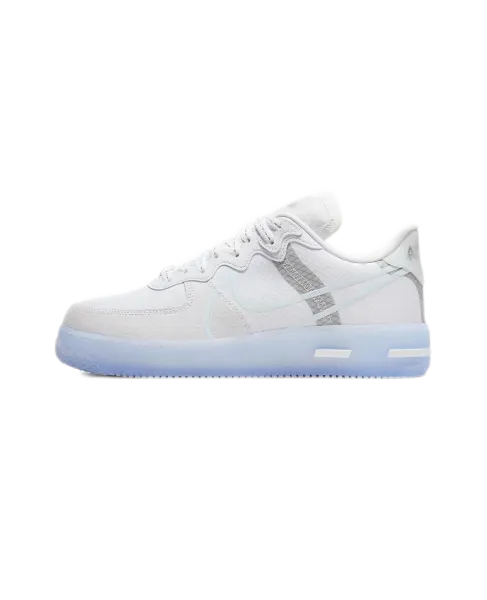 Nike Air Force 1 React White Ice Blue Sneakers - 1