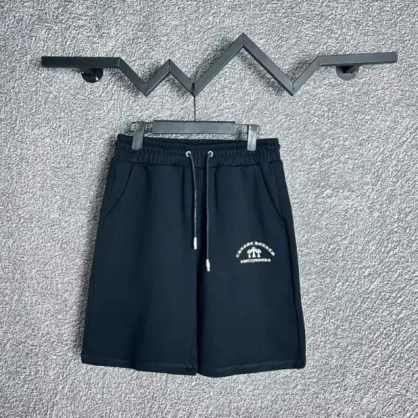 OK Embroidered Drawstring Shorts Gray - 2