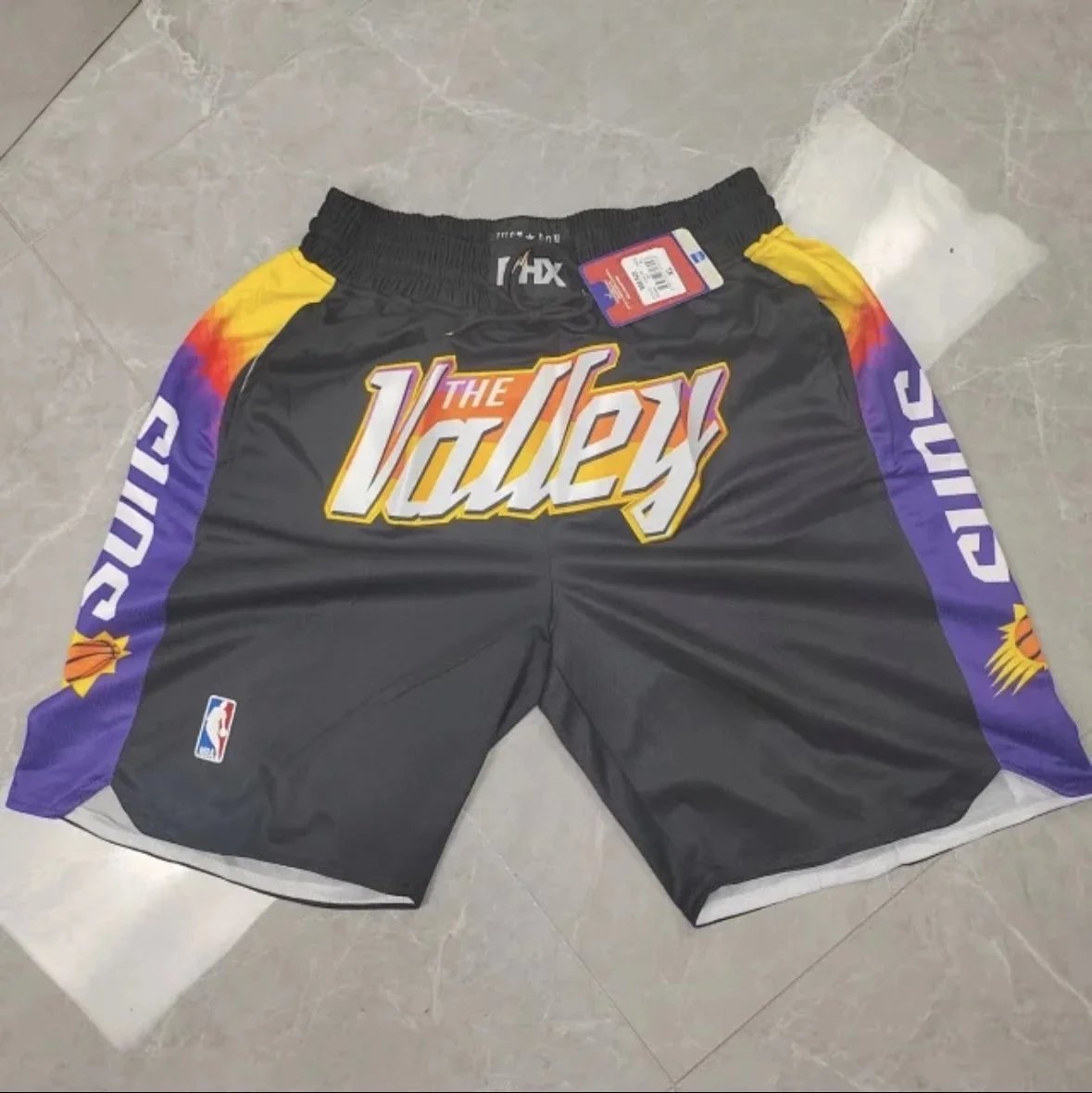 Mitchell & Ness Phoenix Suns The Valley Shorts - Black/Yellow/Purple Black