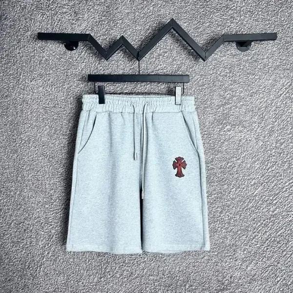 OK Embroidered Drawstring Shorts Gray - 7