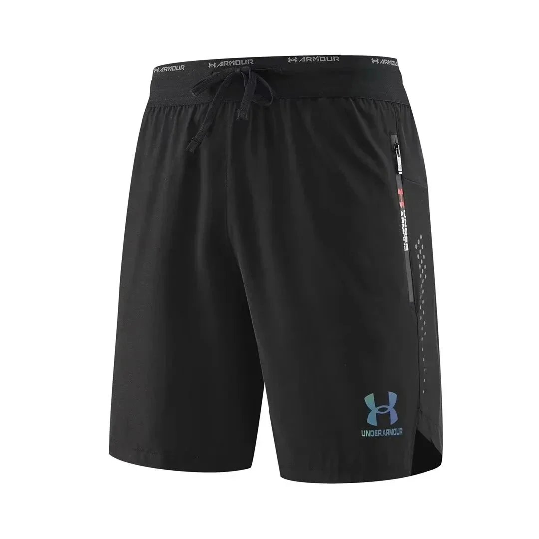 Under Armour 20607 Gray Black Navy Performance Running Shorts