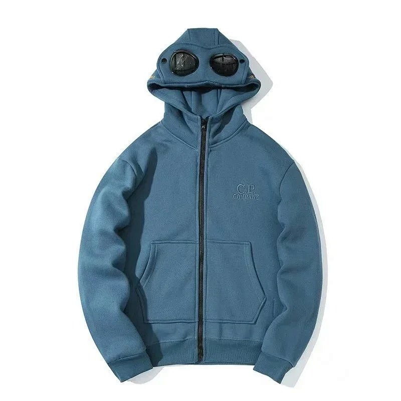 C.P. Company Goggle Hoodie Light Blue Zip-Up Hoodie product detail 7 in Litbuy spreadsheet finds