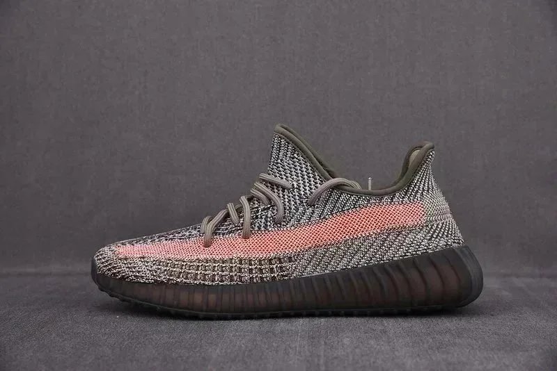 Adidas Yeezy Boost 350 Grey White Yellow Orange Zebra Casual Sneakers