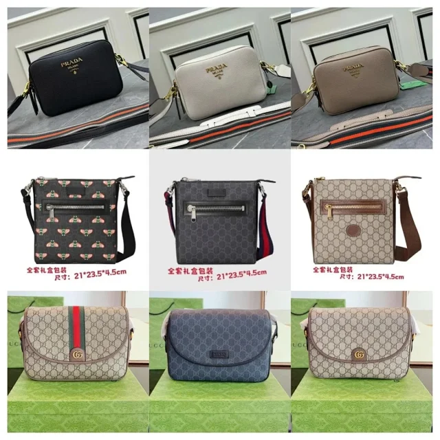 Gucci Crossbody Bags GG monogram zip bag product detail image 1