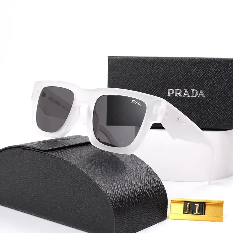 Prada Square Black Oversized Sunglasses